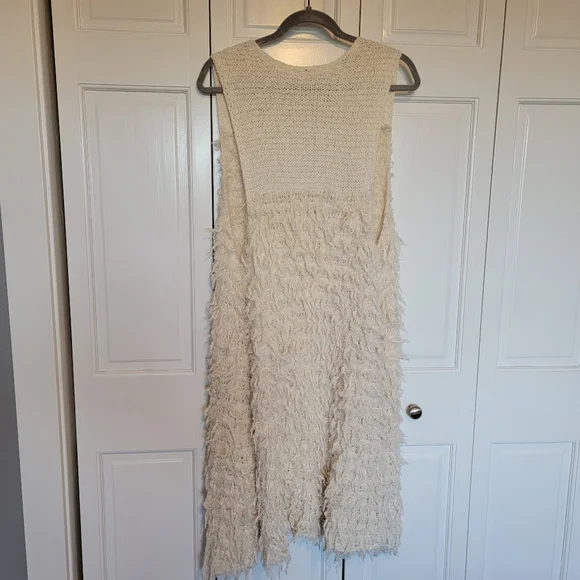 Free People Long Shag Vest Cardigan - Picture 2 of 7